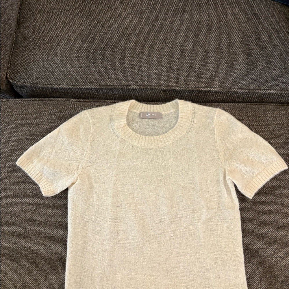 Everlane Cream Crewneck Sweater